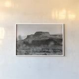 My Landmark by Nathan Larson. shown as a paper print in a white frame. Available as a archival giclee rolled canvas, fine art paper, or poster print. SKU 95334i.
