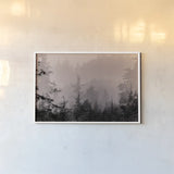 Mystery Wood I by Nathan Larson. shown as a paper print in a white frame. Available as a archival giclee rolled canvas, fine art paper, or poster print. SKU 99777i.