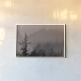 Mystery Wood III by Nathan Larson. shown as a paper print in a white frame. Available as a archival giclee rolled canvas, fine art paper, or poster print. SKU 99779i.