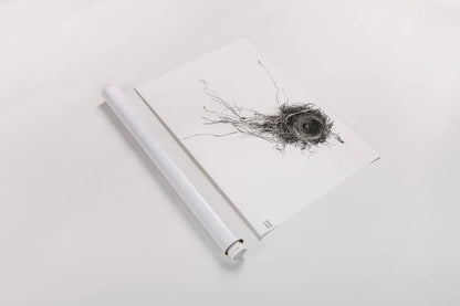 Nest Released by Nathan Larson. shown as a rolled paper print. Available as archival giclee rolled canvas, fine art paper, or poster print. SKU 99379i.