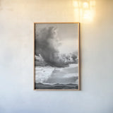 New England Summer by Nathan Larson. shown as a paper print in a natural frame. Available as a archival giclee rolled canvas, fine art paper, or poster print. SKU 85791h.