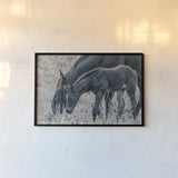 New Graze I by Nathan Larson. shown as a paper print in a black flame. Available as a archival giclee rolled canvas, fine art paper, or poster print. SKU 98714i.