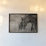 New Graze I Sepia by Nathan Larson. shown as a paper print in a black flame. Available as a archival giclee rolled canvas, fine art paper, or poster print. SKU 98716i.