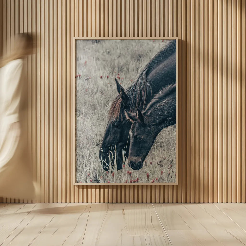 New Graze II by Nathan Larson. shown as over sized large wall art. Available as an archival giclee rolled canvas, fine art paper, or poster print. SKU 98715h.