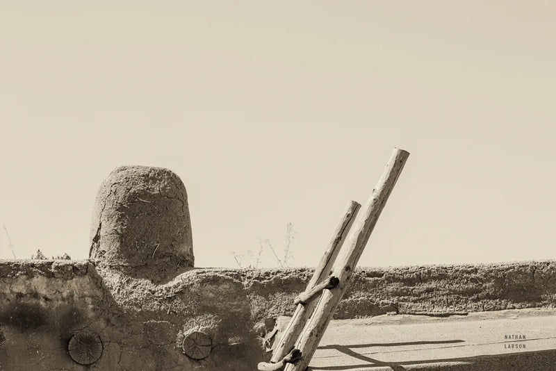 New Mexico Adobe by Nathan Larson. SKU 81818i. Archival Giclee Fine art print for wall decor.