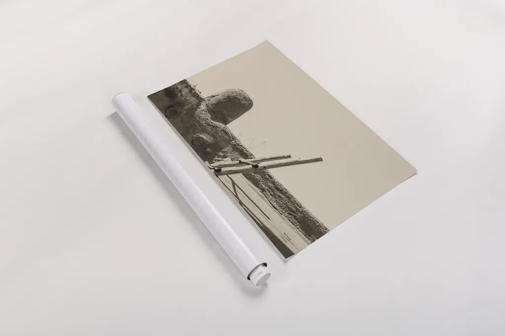 New Mexico Adobe by Nathan Larson. shown as a rolled paper print. Available as archival giclee rolled canvas, fine art paper, or poster print. SKU 81818i.