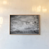 New Mexico Mesa by Nathan Larson. shown as a paper print in a natural frame. Available as a archival giclee rolled canvas, fine art paper, or poster print. SKU 92321i.