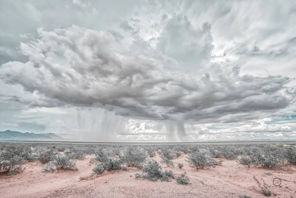 New Mexico Rain by Nathan Larson. SKU 72033i. Archival Giclee Fine art print for wall decor.