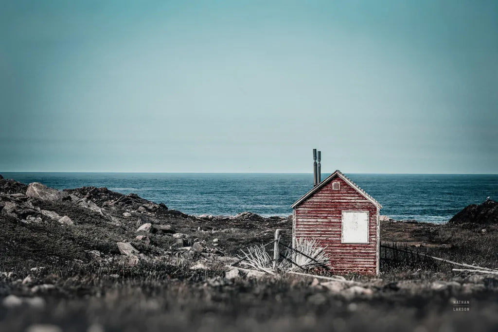 Newfoundland Historic Buildings Contrast by Nathan Larson. SKU 101667i. Archival Giclee Fine art print for wall decor.
