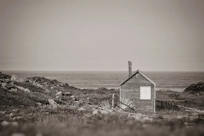 Newfoundland Historic Buildings Sepia by Nathan Larson. SKU 101668i. Archival Giclee Fine art print for wall decor.