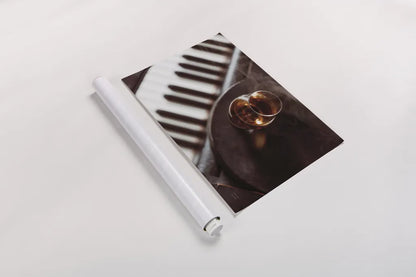 Night Vibes Lounge by Nathan Larson. shown as a rolled paper print. Available as archival giclee rolled canvas, fine art paper, or poster print. SKU 77341i.