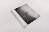 Northern Forests BW by Nathan Larson. shown as a rolled paper print. Available as archival giclee rolled canvas, fine art paper, or poster print. SKU 82413i.