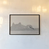 Oceanside Flight by Nathan Larson. shown as a paper print in a black flame. Available as a archival giclee rolled canvas, fine art paper, or poster print. SKU 91852i.