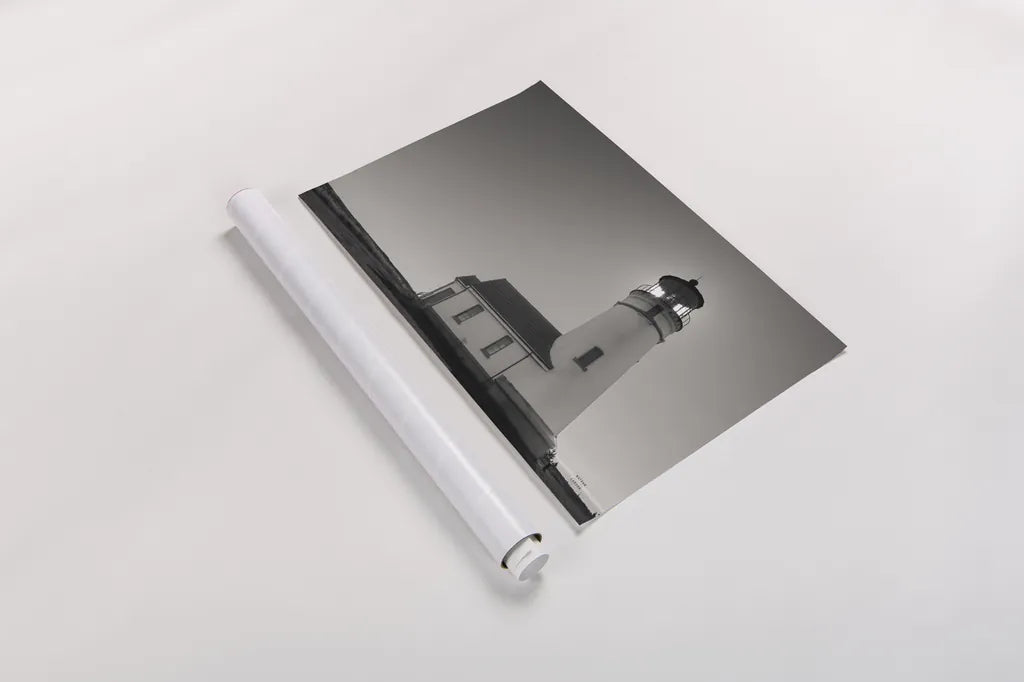 Oceanside Sunset by Nathan Larson. shown as a rolled paper print. Available as archival giclee rolled canvas, fine art paper, or poster print. SKU 90173i.