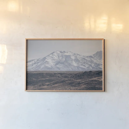 Old Mining Town View by Nathan Larson. shown as a paper print in a natural frame. Available as a archival giclee rolled canvas, fine art paper, or poster print. SKU 96623i.
