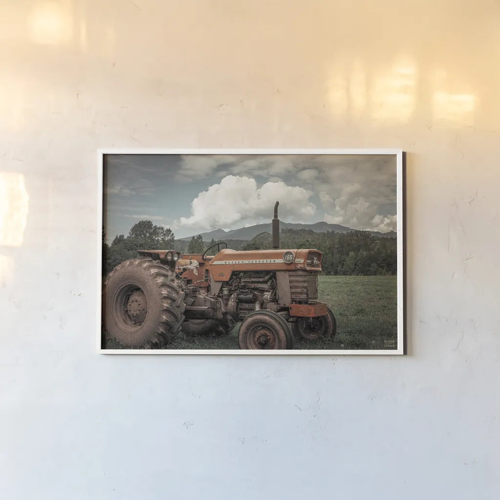 Old Puller by Nathan Larson. shown as a paper print in a white frame. Available as a archival giclee rolled canvas, fine art paper, or poster print. SKU 97912i.