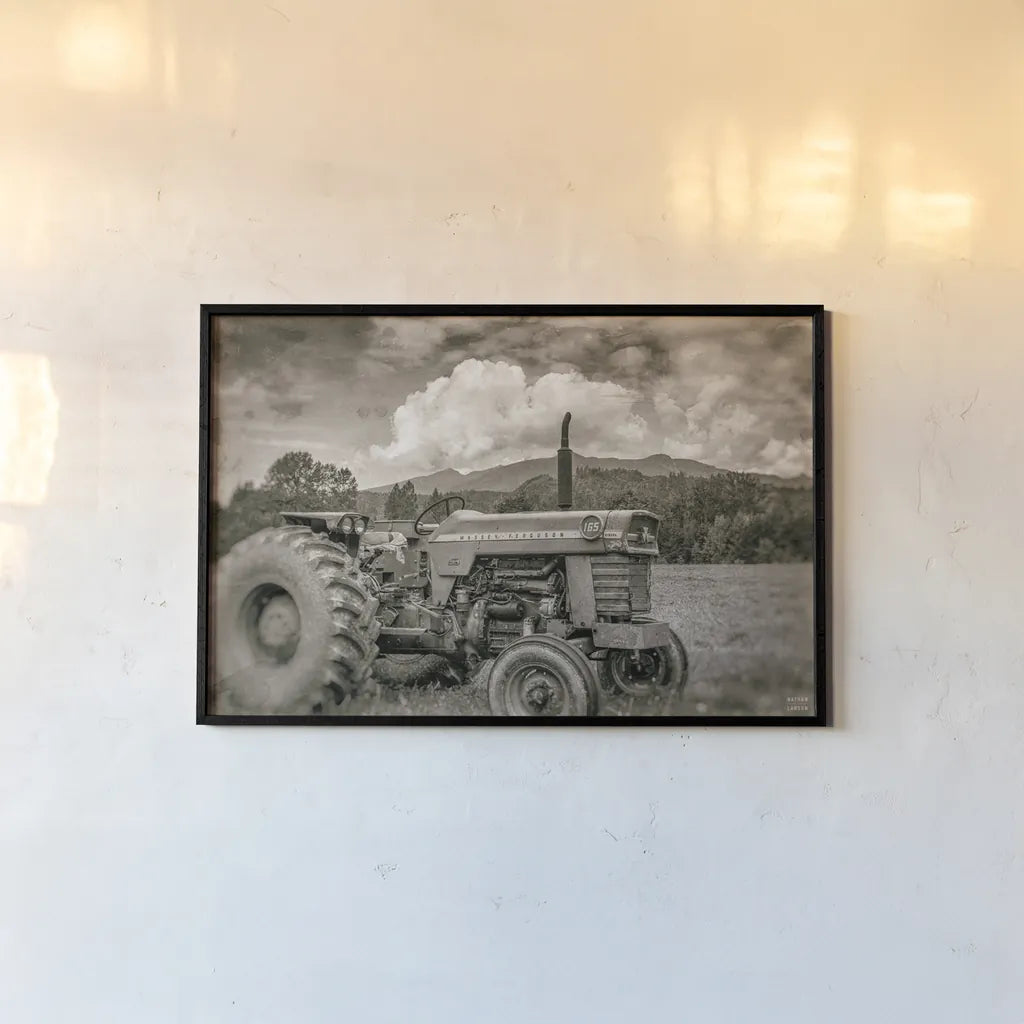 Old Puller Sepia by Nathan Larson. shown as a paper print in a black flame. Available as a archival giclee rolled canvas, fine art paper, or poster print. SKU 97913i.