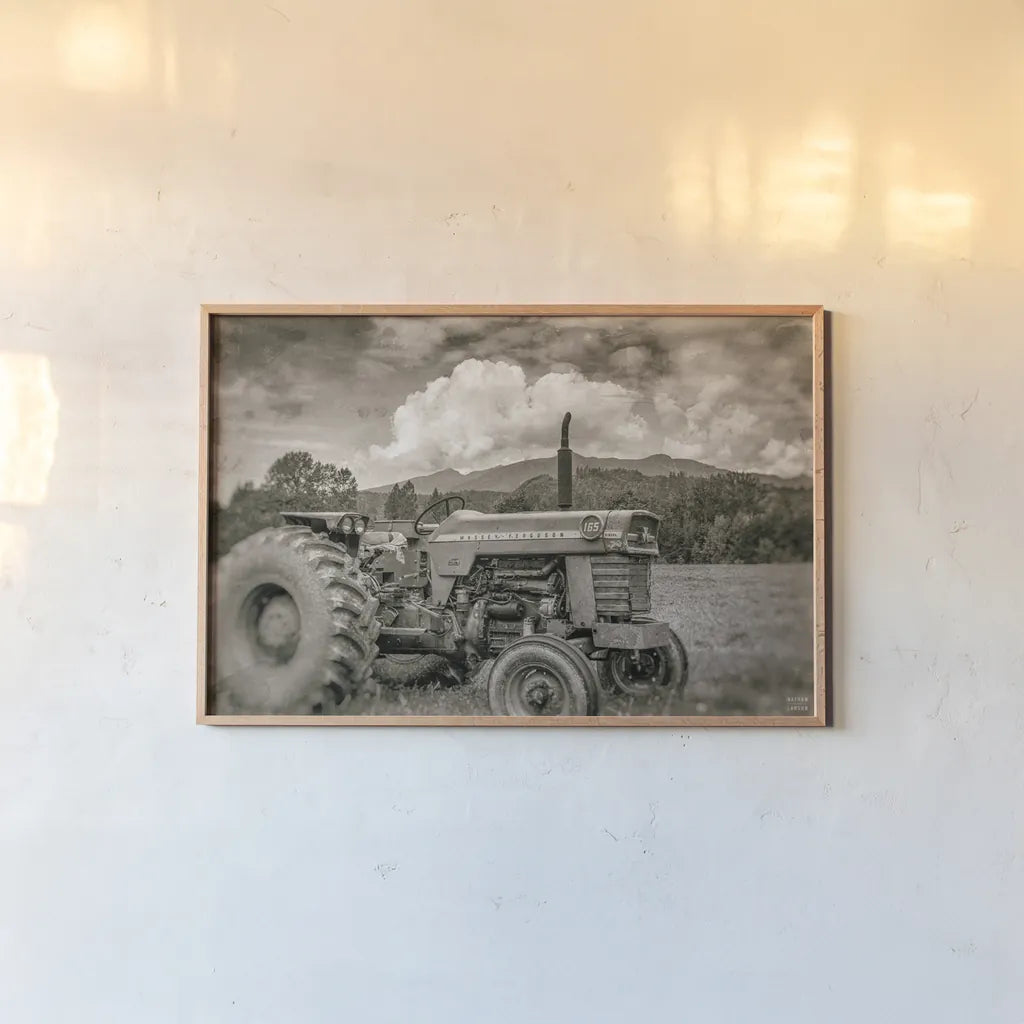 Old Puller Sepia by Nathan Larson. shown as a paper print in a natural frame. Available as a archival giclee rolled canvas, fine art paper, or poster print. SKU 97913i.