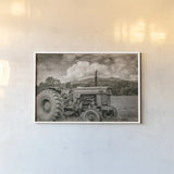 Old Puller Sepia by Nathan Larson. shown as a paper print in a white frame. Available as a archival giclee rolled canvas, fine art paper, or poster print. SKU 97913i.