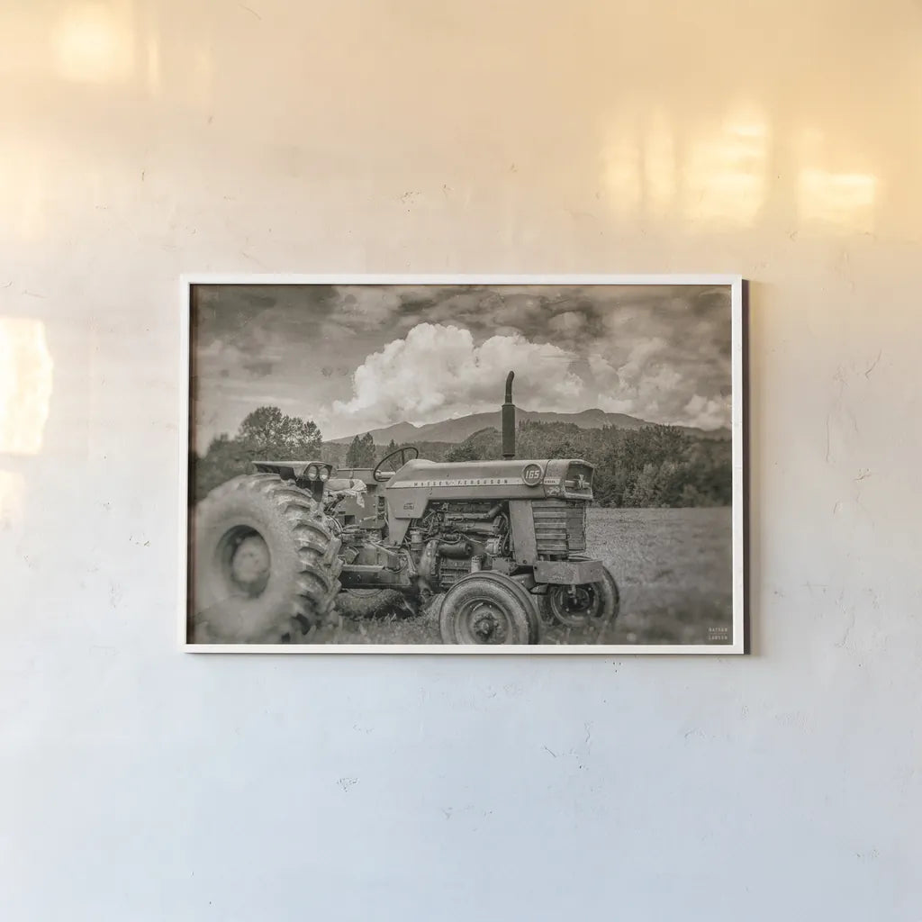 Old Puller Sepia by Nathan Larson. shown as a paper print in a white frame. Available as a archival giclee rolled canvas, fine art paper, or poster print. SKU 97913i.
