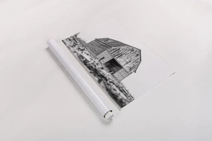 Old Route 66 Barn by Nathan Larson. shown as a rolled paper print. Available as archival giclee rolled canvas, fine art paper, or poster print. SKU 98510i.