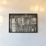 Old Trading Post by Nathan Larson. shown as a paper print in a black flame. Available as a archival giclee rolled canvas, fine art paper, or poster print. SKU 99381i.