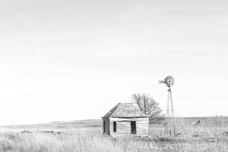 Old Well BW by Nathan Larson. SKU 98718i. Archival Giclee Fine art print for wall decor.