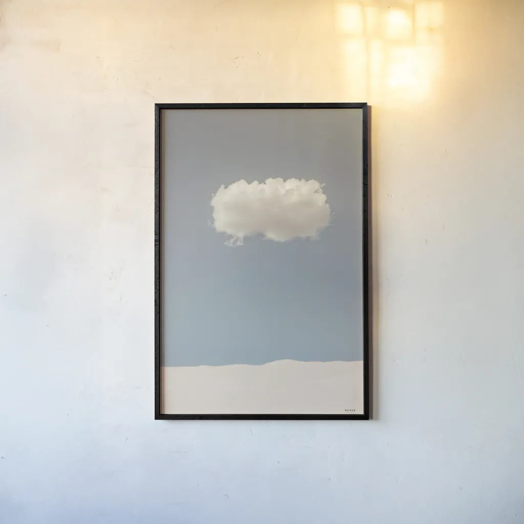 On My Own by Nathan Larson. shown as a paper print in a black flame. Available as a archival giclee rolled canvas, fine art paper, or poster print. SKU 86057h.