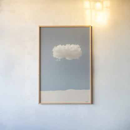 On My Own by Nathan Larson. shown as a paper print in a natural frame. Available as a archival giclee rolled canvas, fine art paper, or poster print. SKU 86057h.