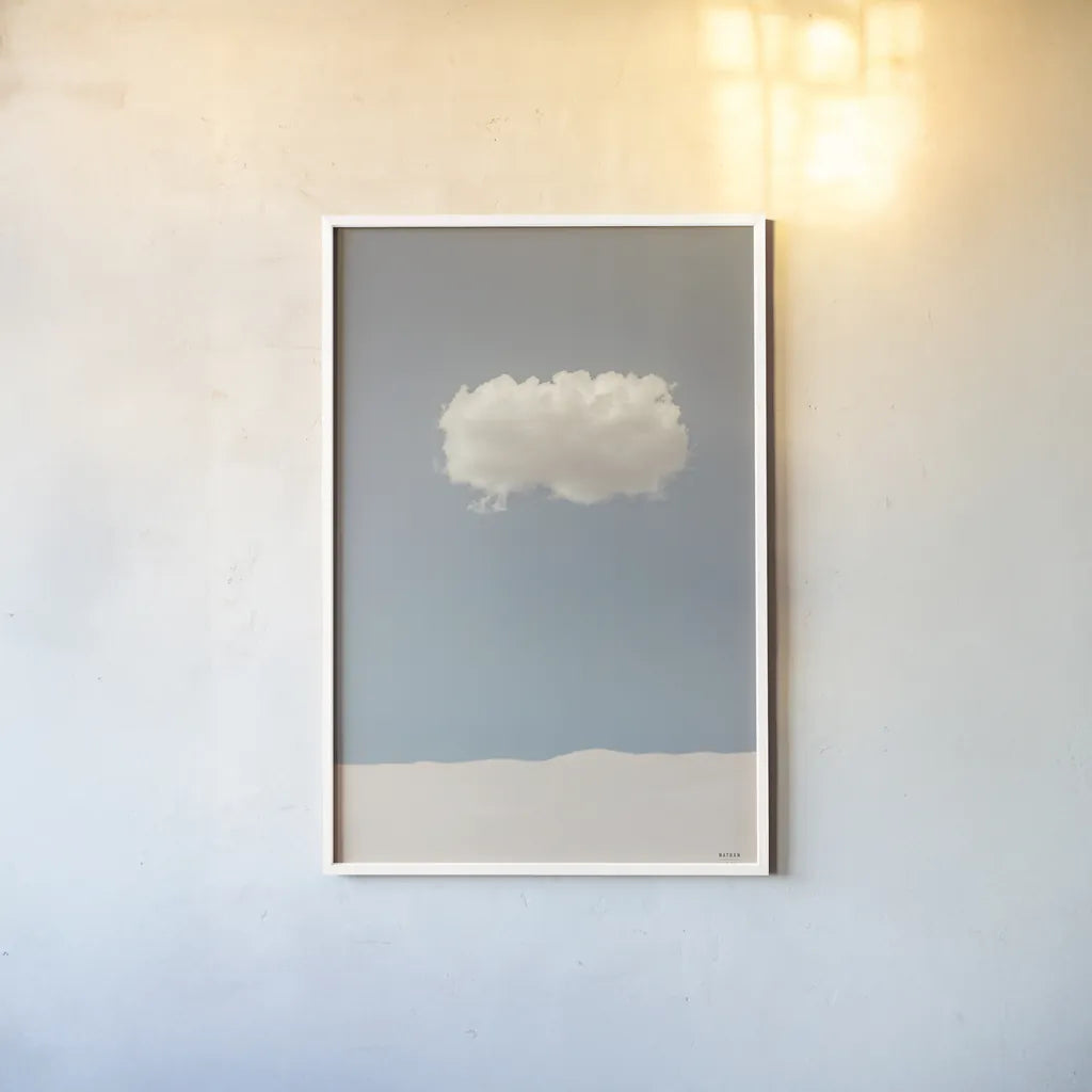 On My Own by Nathan Larson. shown as a paper print in a white frame. Available as a archival giclee rolled canvas, fine art paper, or poster print. SKU 86057h.