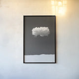 On My Own BW by Nathan Larson. shown as a paper print in a black flame. Available as a archival giclee rolled canvas, fine art paper, or poster print. SKU 86058h.