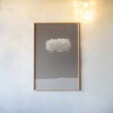 On My Own Sepia by Nathan Larson. shown as a paper print in a natural frame. Available as a archival giclee rolled canvas, fine art paper, or poster print. SKU 86059h.
