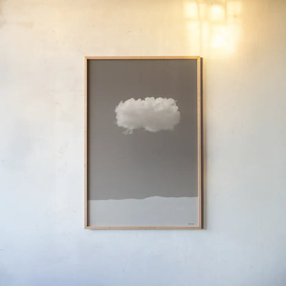 On My Own Sepia by Nathan Larson. shown as a paper print in a natural frame. Available as a archival giclee rolled canvas, fine art paper, or poster print. SKU 86059h.