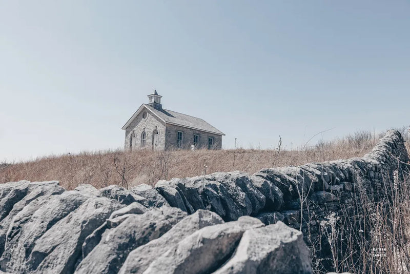 One Room Schoolhouse by Nathan Larson. SKU 98341i. Archival Giclee Fine art print for wall decor.