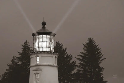 Oregon Coast Lighthouse by Nathan Larson. SKU 90172i. Archival Giclee Fine art print for wall decor.