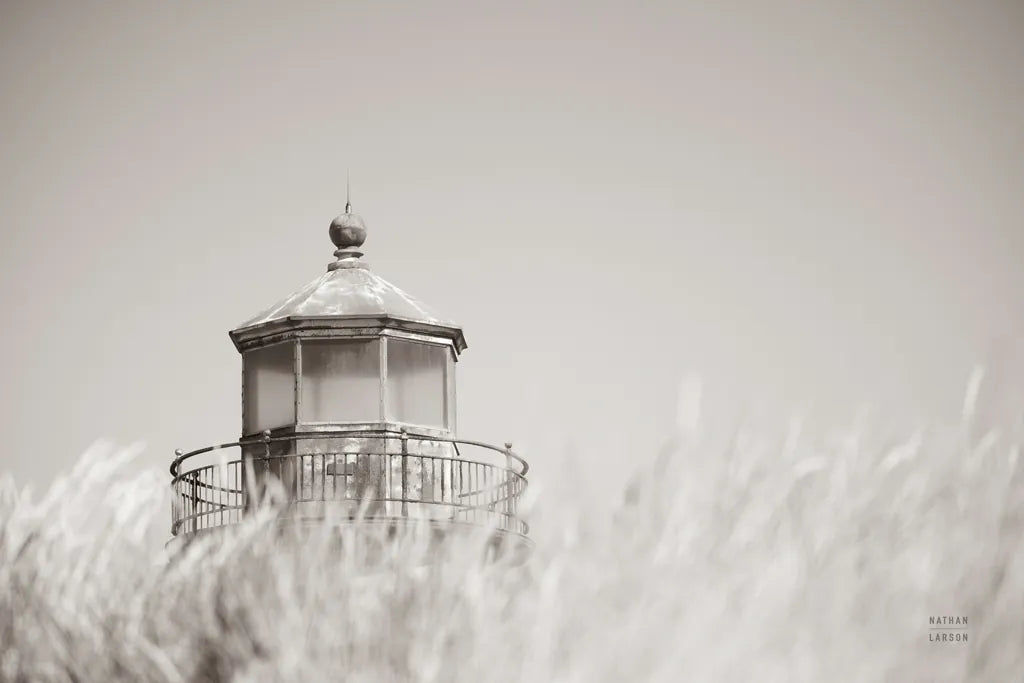Oregon Coast Lighthouse Neutral by Nathan Larson. SKU 86919i. Archival Giclee Fine art print for wall decor.