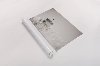 Oregon Coast Lighthouse Neutral by Nathan Larson. shown as a rolled paper print. Available as archival giclee rolled canvas, fine art paper, or poster print. SKU 86919i.