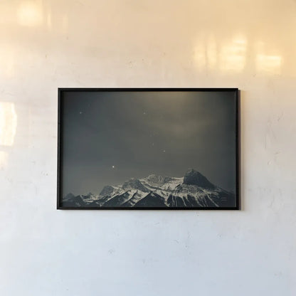 Orion by Nathan Larson. shown as a paper print in a black flame. Available as a archival giclee rolled canvas, fine art paper, or poster print. SKU 84322i.