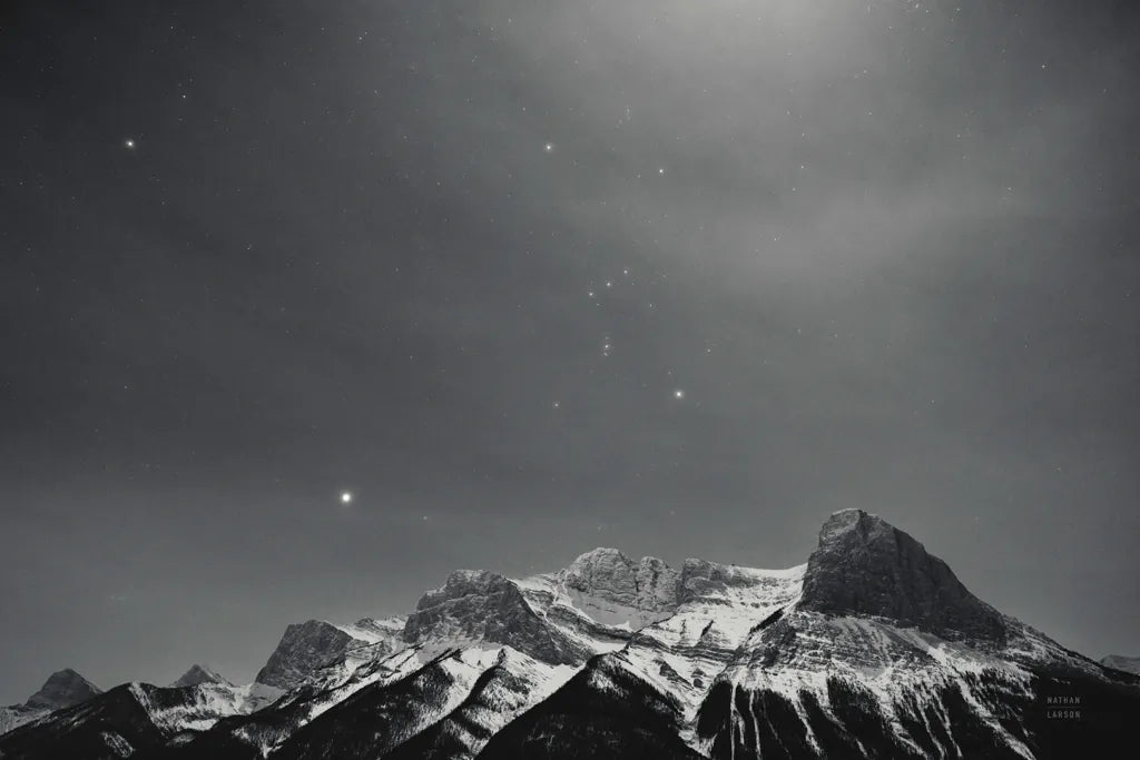 Orion BW by Nathan Larson. SKU 84323i. Archival Giclee Fine art print for wall decor.