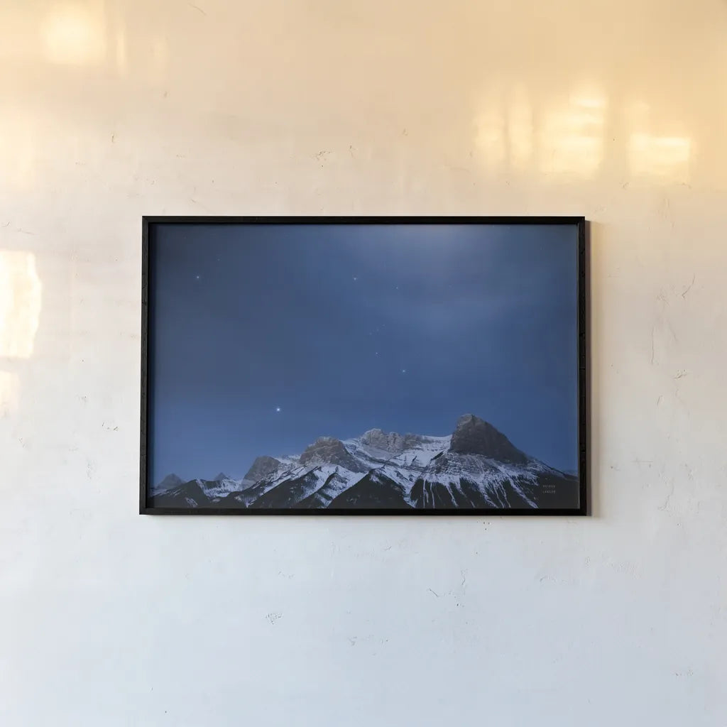 Orion Bright by Nathan Larson. shown as a paper print in a black flame. Available as a archival giclee rolled canvas, fine art paper, or poster print. SKU 84324i.