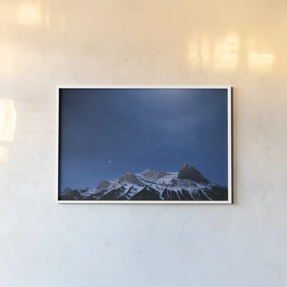 Orion Bright by Nathan Larson. shown as a paper print in a white frame. Available as a archival giclee rolled canvas, fine art paper, or poster print. SKU 84324i.