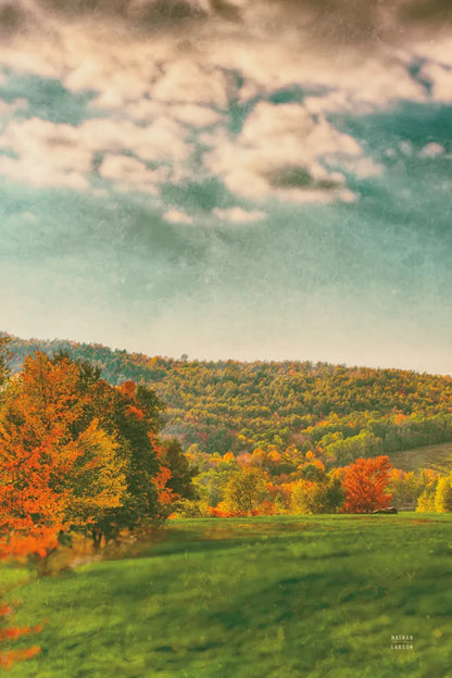 Over the Pasture by Nathan Larson. SKU 101671h. Archival Giclee Fine art print for wall decor.