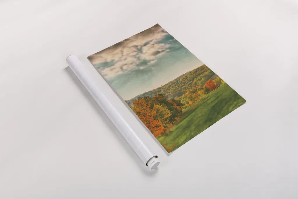 Over the Pasture by Nathan Larson. shown as a rolled paper print. Available as archival giclee rolled canvas, fine art paper, or poster print. SKU 101671h.