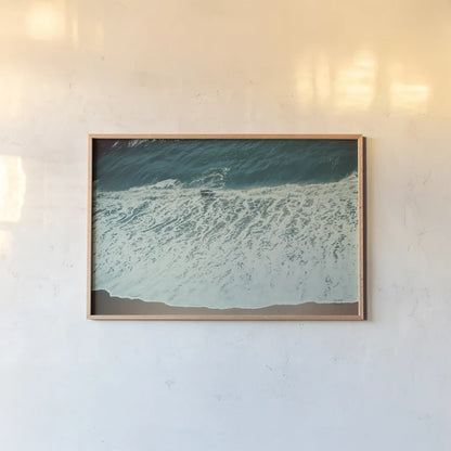 Pacific Afternoon II by Nathan Larson. shown as a paper print in a natural frame. Available as a archival giclee rolled canvas, fine art paper, or poster print. SKU 88471i.