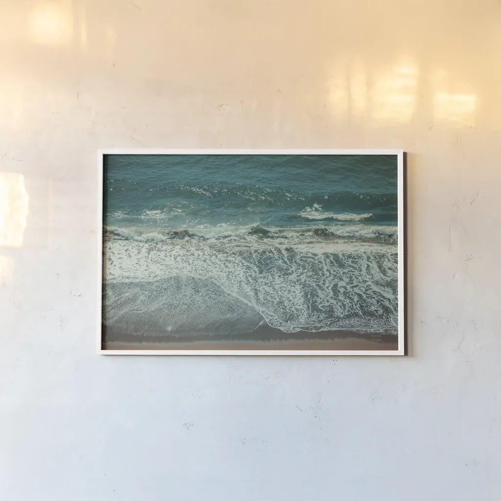 Pacific Afternoon IV by Nathan Larson. shown as a paper print in a white frame. Available as a archival giclee rolled canvas, fine art paper, or poster print. SKU 88473i.
