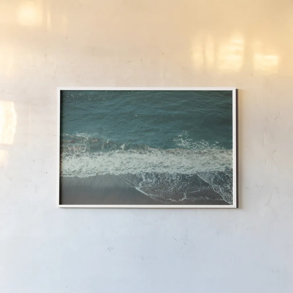 Pacific Afternoon V by Nathan Larson. shown as a paper print in a white frame. Available as a archival giclee rolled canvas, fine art paper, or poster print. SKU 88474i.
