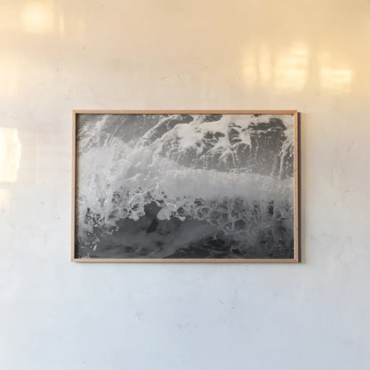 Pacific Moves I by Nathan Larson. shown as a paper print in a natural frame. Available as a archival giclee rolled canvas, fine art paper, or poster print. SKU 86920i.