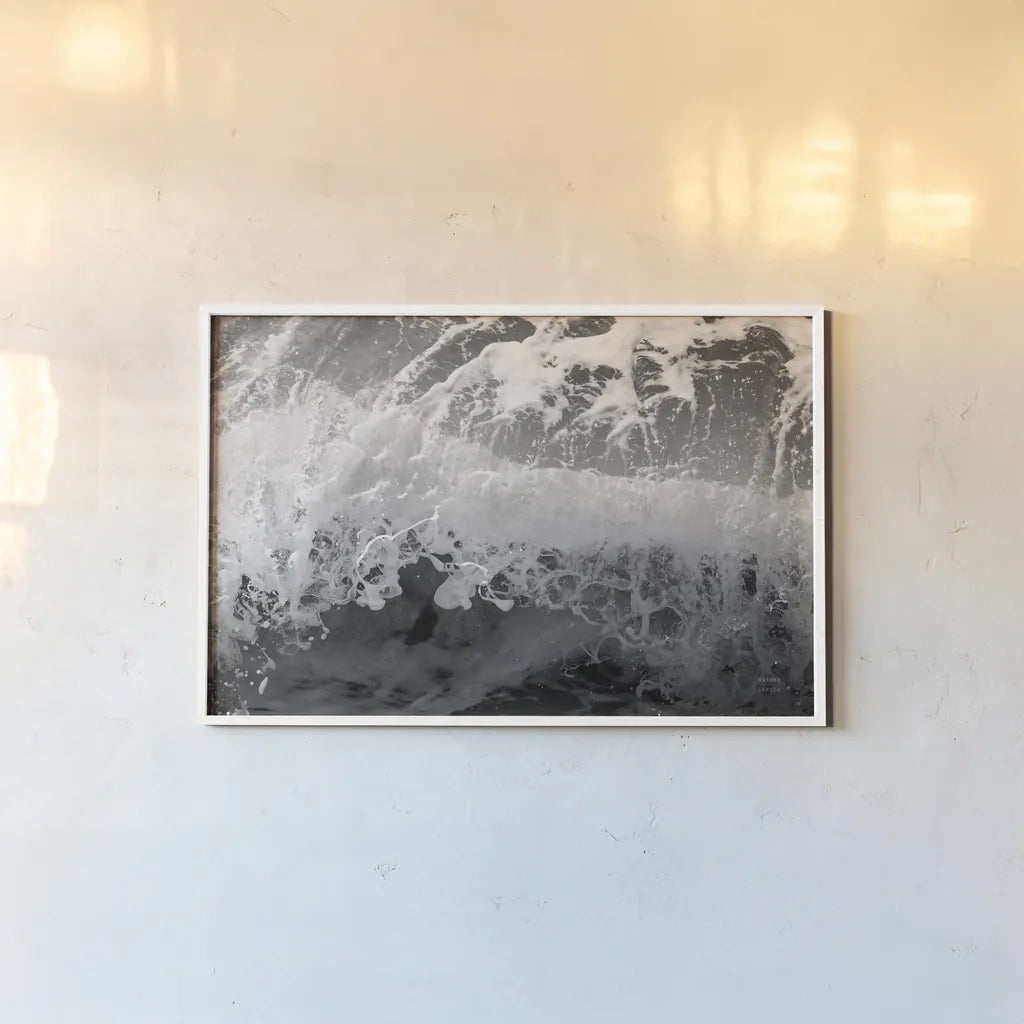 Pacific Moves I by Nathan Larson. shown as a paper print in a white frame. Available as a archival giclee rolled canvas, fine art paper, or poster print. SKU 86920i.