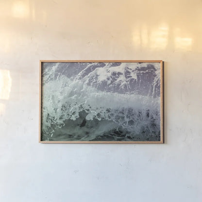 Pacific Moves I Color by Nathan Larson. shown as a paper print in a natural frame. Available as a archival giclee rolled canvas, fine art paper, or poster print. SKU 86922i.