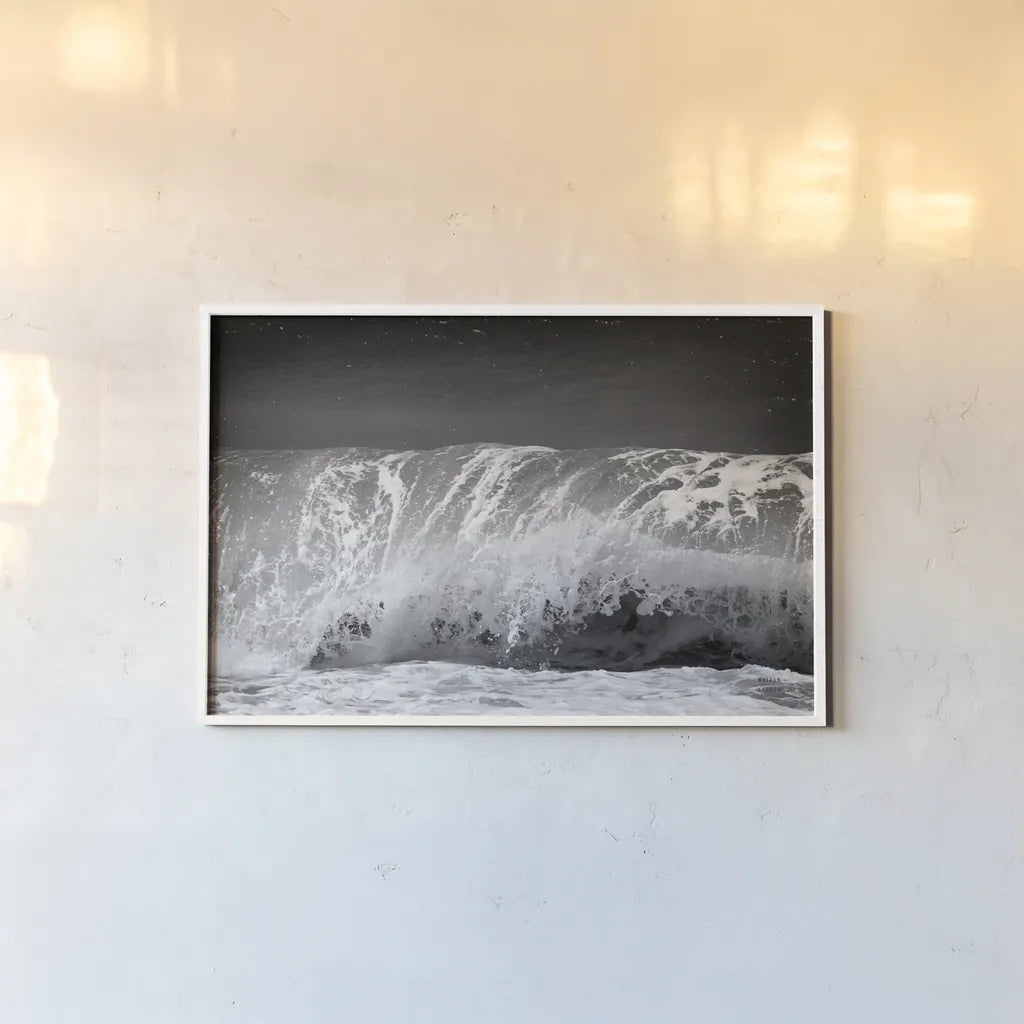 Pacific Moves II by Nathan Larson. shown as a paper print in a white frame. Available as a archival giclee rolled canvas, fine art paper, or poster print. SKU 86921i.